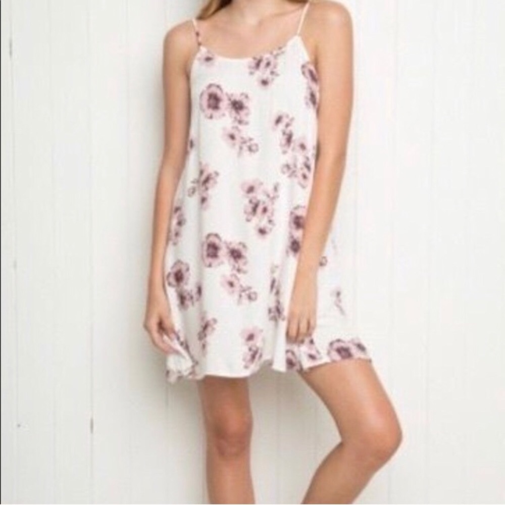 Pink Floral Brandy Melville Dress